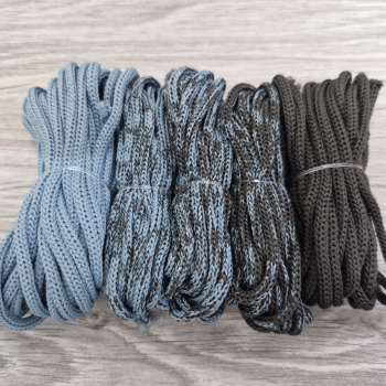 Шнур Градиент 3мм без сердечника Дымчатый — графит - Шнуры для рукоделия