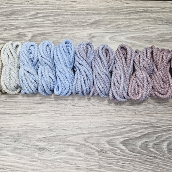Шнур 5мм с сердечником ГРАДИЕНТ Айвори- Нежно-голубой-Пыльная Роза - Шнуры для рукоделия