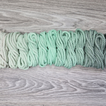 Шнур 5мм с сердечником ГРАДИЕНТ Айвори- Свежая Мята- Полынь - Шнуры для рукоделия