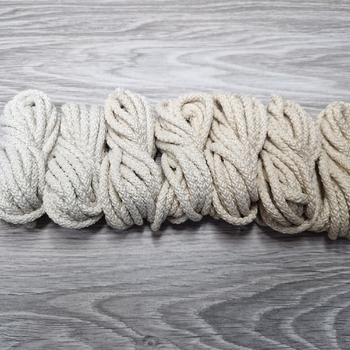 Шнур 5мм с сердечником ГРАДИЕНТ Айвори-Крем - Шнуры для рукоделия