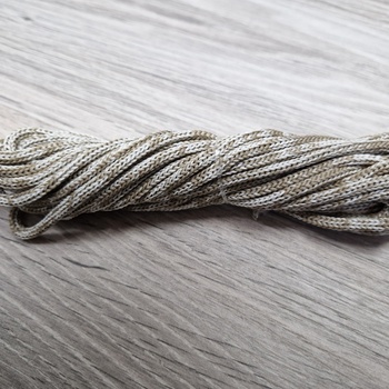 шнур меланж п/э 3мм без сердечника айвори+кофе - Шнуры для рукоделия