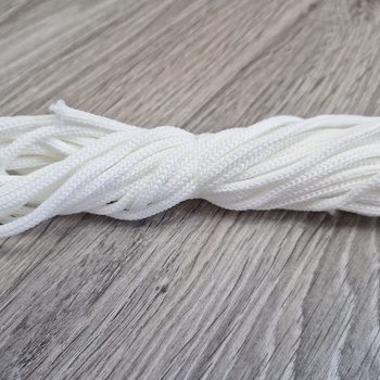 Шнур полиэфирный без серечника 3мм белый - Шнуры для рукоделия