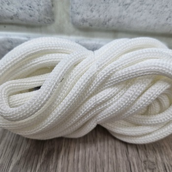 ШНУР 8ММ с сердечниками полиэфир Белый - Шнуры для рукоделия