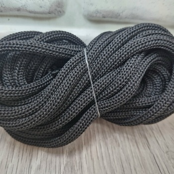 ШНУР 8ММ с сердечниками полиэфир Черный - Шнуры для рукоделия