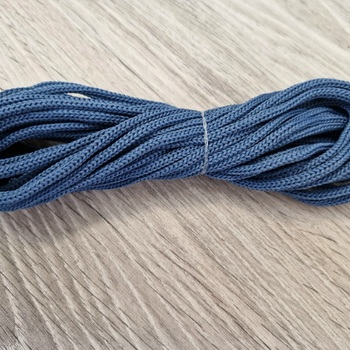 Шнур 3мм без сердечника полиэфирный Деним Блу - Шнуры для рукоделия