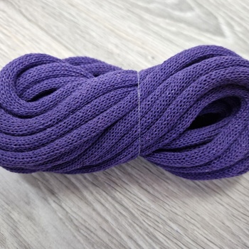 Шнур Хлопковый 7ММ с сердечником Фиолетовый - Шнуры для рукоделия