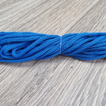Шнур 3мм полиэфир без сердечника голубой - Шнуры для рукоделия