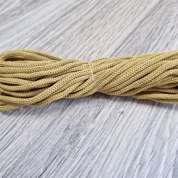 Шнур полиэфирный 3мм без сердечника горчица - Шнуры для рукоделия