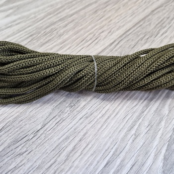 Шнур 3мм без сердечника полиэфир Хаки - Шнуры для рукоделия