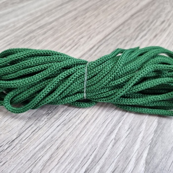 Шнур полиэфирный 3мм без сердечника изумрудный - Шнуры для рукоделия