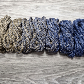 Шнур 5мм с сердечником ГРАДИЕНТ Кофе-Джинс - Шнуры для рукоделия