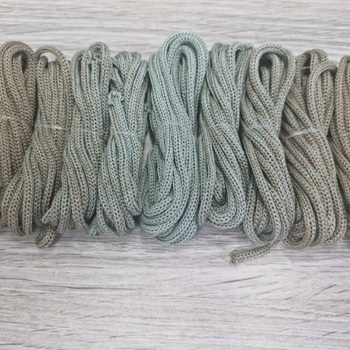 Градиент 3мм без сердечника: кофе-полынь-кофе - Шнуры для рукоделия