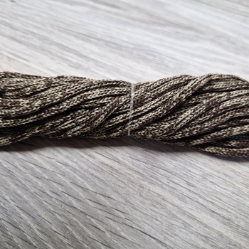 шнур меланж п/э 3мм без сердечника кофе+коричневый - Шнуры для рукоделия
