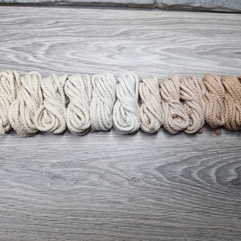 Шнур 5мм с сердечником ГРАДИЕНТ Крем-Айвори-Персик - Шнуры для рукоделия