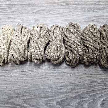 Шнур 5мм с сердечником ГРАДИЕНТ Крем-Кофе - Шнуры для рукоделия