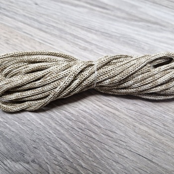 шнур меланж п/э 3мм без сердечника крем+кофе - Шнуры для рукоделия