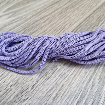 Шнур 3мм полиэфирный без сердечника лаванда  - Шнуры для рукоделия
