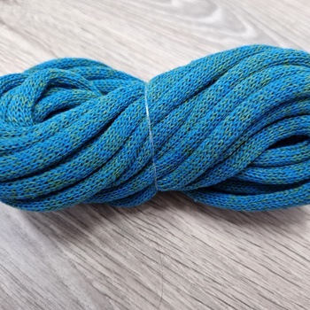 Шнур Хлопковый 7ММ с сердечником лазурь+зеленый 2-1 - Шнуры для рукоделия