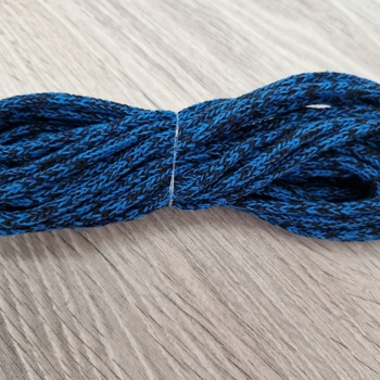 шнур хлопковый 4мм без сердечника лазурь+темно-синий - Шнуры для рукоделия