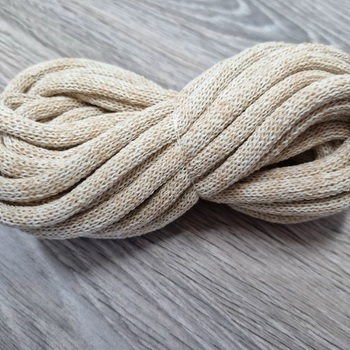 Шнур Хлопковый 7ММ с сердечником молоко+миндаль 2-1 - Шнуры для рукоделия