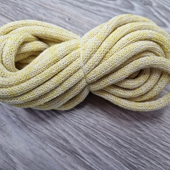 Шнур Хлопковый 7ММ с сердечником молоко+желтый 2-1 - Шнуры для рукоделия