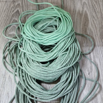 Градиент 3мм без сердечника свежая Мята-Полынь - Шнуры для рукоделия