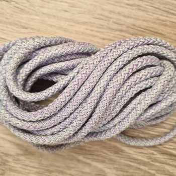 Шнур 5мм с сердечником МЕЛАНЖ Лаванда+Свежая мята - Шнуры для рукоделия