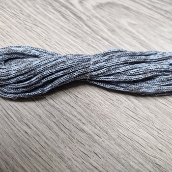шнур меланж п/э 3мм без сердечника нежно-голубой+ асфальт - Шнуры для рукоделия