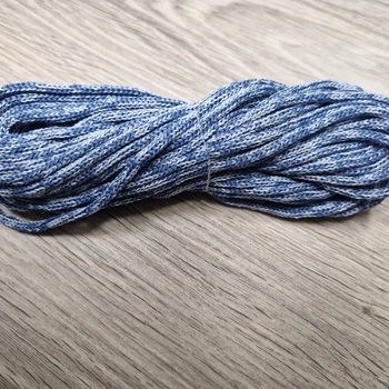 шнур меланж п/э 3мм без сердечника нежно-голубой+ джинс - Шнуры для рукоделия