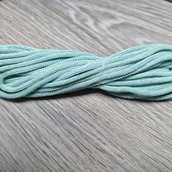 шнур меланж п/э 3мм без сердечника нежно-голубой+ св.мята - Шнуры для рукоделия
