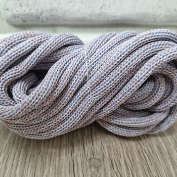 ШНУР 8ММ с сердечниками полиэфир нежно-Голубой+Пыльная Роза - Шнуры для рукоделия