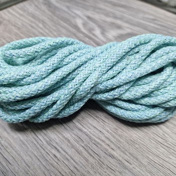 Шнур 5мм с сердечником МЕЛАНЖ Нежно-Голубой+Свежая Мята - Шнуры для рукоделия