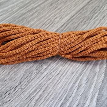 Шнур 3мм без сердечника оранжевый - Шнуры для рукоделия