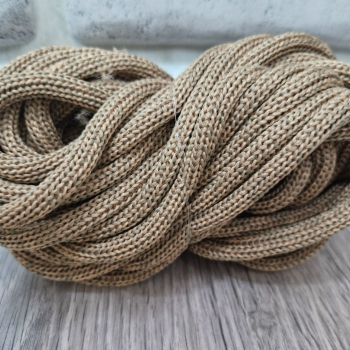 ШНУР 8ММ с сердечниками полиэфир Персик+Кофе - Шнуры для рукоделия