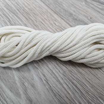 шнур хлопковый 4мм без сердечника пломбир - Шнуры для рукоделия