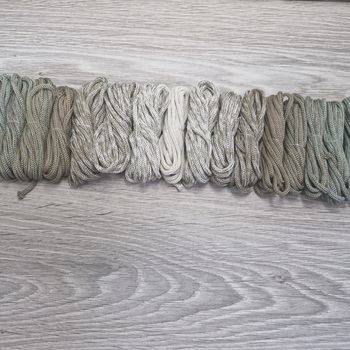 Градиент 3мм без сердечника: полынь-кофе-айвори-кофе-полынь - Шнуры для рукоделия