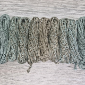 Градиент 3мм без сердечника: полынь-кофе-полынь - Шнуры для рукоделия