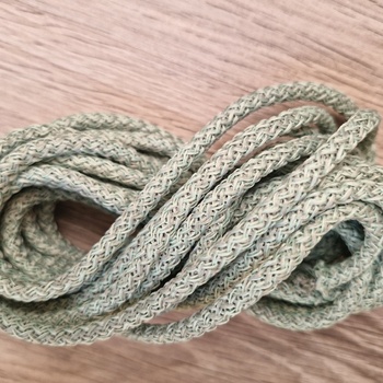 Шнур 5мм с сердечником МЕЛАНЖ Полынь+Свежая мята - Шнуры для рукоделия