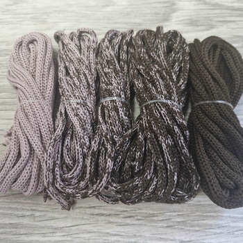 Градиент 3мм без сердечника: пыльная роза-коричневый - Шнуры для рукоделия