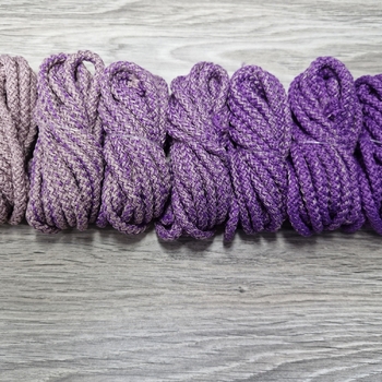 Шнур 5мм с сердечником ГРАДИЕНТ Пыльная Роза-Сирень - Шнуры для рукоделия