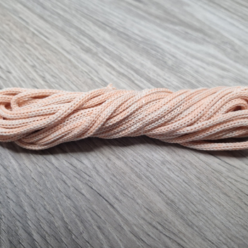 шнур меланж п/э 3мм без сердечника розовый+айвори - Шнуры для рукоделия