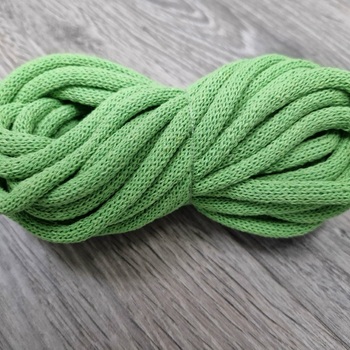 Шнур Хлопковый 7ММ с сердечником Салатовый - Шнуры для рукоделия