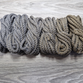 Шнур 5мм с сердечником ГРАДИЕНТ Серый-Кофе - Шнуры для рукоделия