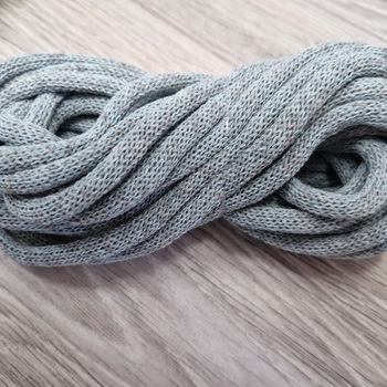 Шнур Хлопковый 7ММ с сердечником серый+ледяной 2-1 - Шнуры для рукоделия