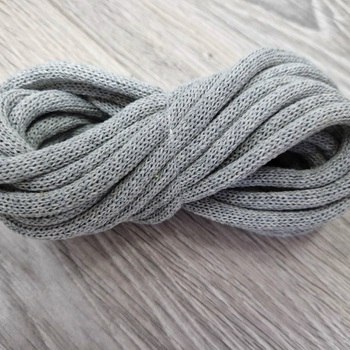 Шнур Хлопковый 7ММ с сердечником Серый - Шнуры для рукоделия