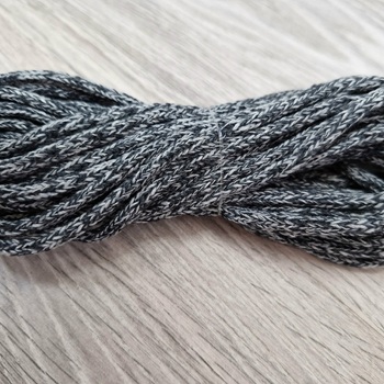 шнур хлопковый 4мм без сердечника серый+темно-серый (2-1) - Шнуры для рукоделия