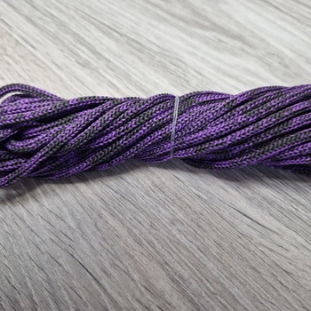 шнур меланж п/э 3мм без сердечника сирень + графит - Шнуры для рукоделия