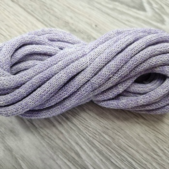 Шнур Хлопковый 7ММ с сердечником сирень+молоко 2-1 - Шнуры для рукоделия