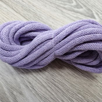Шнур Хлопковый 7ММ с сердечником Сирень - Шнуры для рукоделия