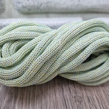 ШНУР 8ММ с сердечниками полиэфир Мята+Белый+Св.Желтый+н.Голубой - Шнуры для рукоделия